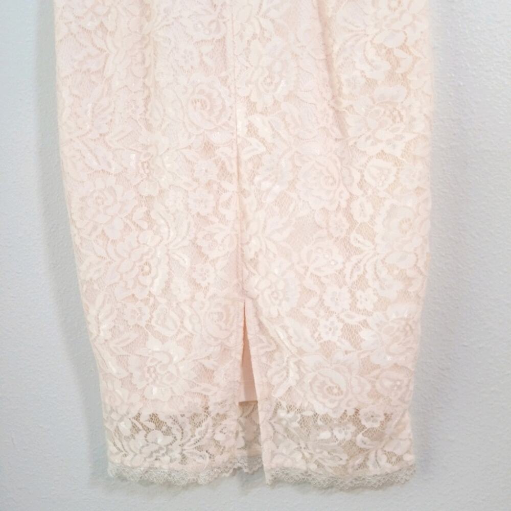 NWT Yoins pastel pink lace bodycon halter dress S - Picture 13 of 16